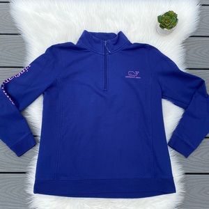 Vineyard Vines blue quarter zip sweatshirt